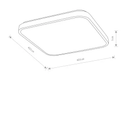 Plafon wewnętrzny AGNES SQUARE LED PRO (10992) - Nowodvorski