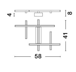 Plafon wewnętrzny TUMBES (LE44475) - Luces Exclusivas