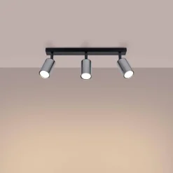 Plafon WINX 3 czarny/chrom (SL.1368) - Sollux Lighting