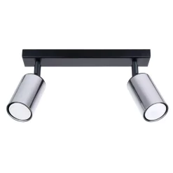 Plafon WINX 2 czarny/chrom (SL.1367) - Sollux Lighting