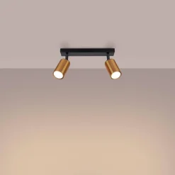 Plafon WINX 2 czarny/miedź (SL.1375) - Sollux Lighting