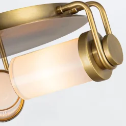 Plafon Wynwood - 3 źródła światła - Vintage mosiądz (QN-WYNWOOD-F-VBS) - Quintiesse