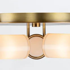 Plafon Wynwood - 3 źródła światła - Vintage mosiądz (QN-WYNWOOD-F-VBS) - Quintiesse