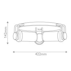Plafon Wynwood - 3 źródła światła - Vintage mosiądz (QN-WYNWOOD-F-VBS) - Quintiesse