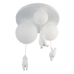 Plafon z 3 misiami do pokoju dziecka Balu 3 (CL0111) - Yaskr