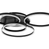 Plafon z pilotem i timerem RINGS 5 czarna (MSE1501100505) - Moosee
