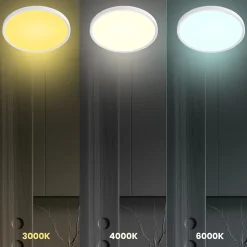 Plafon z regulowaną barwą światła MAQ 24W 3CCT Biały (ML1661) - Milagro