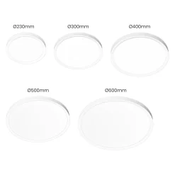 Plafon z regulowaną barwą światła MAQ 24W 3CCT Biały (ML1661) - Milagro