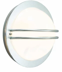 Plafon zewnętrzny BREMEN 631 GALVANIZED E27 LED 9W MILKY LAMPSHADE Norlys