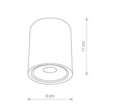 PLAFON ZEWNĘTRZNY EDESA LED WHITE | BIAŁY M (9108) - Nowodvorski