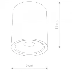 PLAFON ZEWNĘTRZNY EDESA LED BLACK | CZARNY M (9107) - Nowodvorski