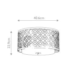 Plafon Ziggy (ZIGGY-F-M-LS) - Elstead Lighting