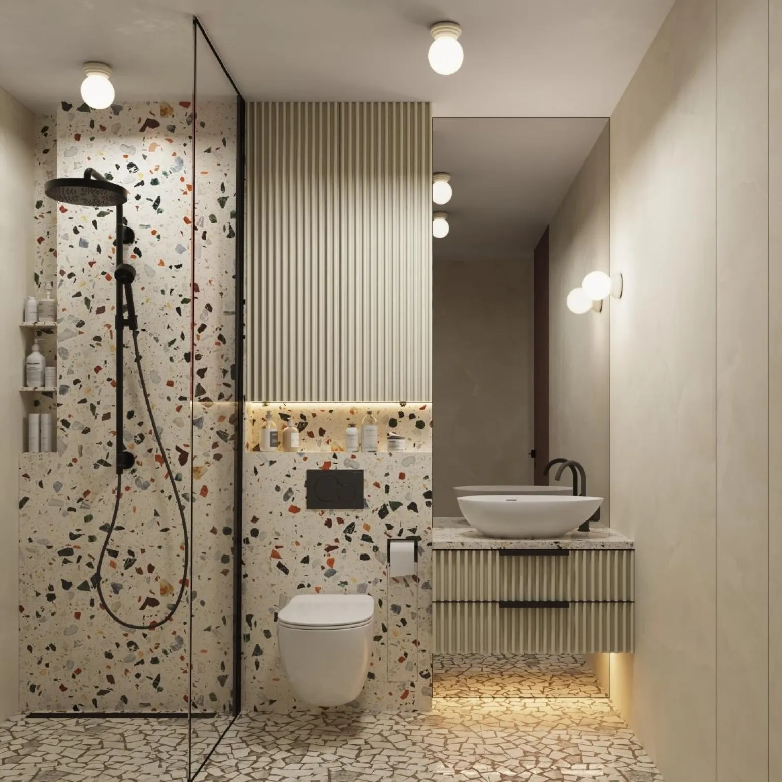 Plafon ZORI beżowy IP44 (SL.1897) - Sollux Lighting