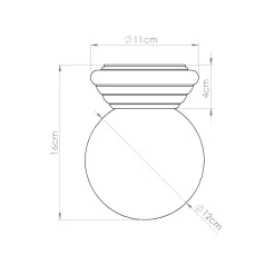 Plafon ZORI zielony IP44 (SL.1900) - Sollux Lighting