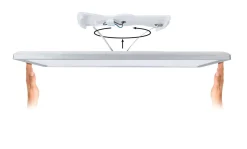 Plafoniera ATRIA SHINE LED Backlight DIM 22W 1800lm 580x200mm 3000K 230V czarny matowy / tworzywo sztuczne (PL71003) - PAULMANN