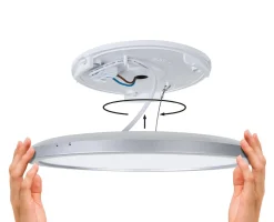 Plafoniera ATRIA SHINE LED Backlight z czujnikiem 16W okrągła 293mm 1600lm 4000K IP44 230V biały / tworzywo sztuczne (PL71184) - PAULMANN