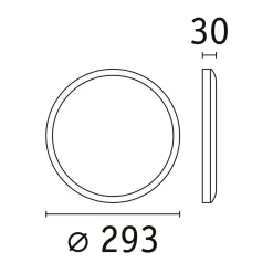 Plafoniera ATRIA SHINE LED Backlight z czujnikiem 16W okrągła 293mm 1600lm 4000K IP44 230V biały / tworzywo sztuczne (PL71184) - PAULMANN