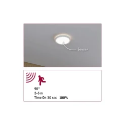 Plafoniera ATRIA SHINE LED Backlight z czujnikiem 11W okrągła 190mm 850lm 4000K IP44 230V biały / tworzywo sztuczne (PL71183) - PAULMANN