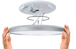 Plafoniera ATRIA SHINE LED Backlight 11.2W 900lm 190x190mm 3000K 230V czarny matowy / tworzywo sztuczne (PL71000) - PAULMANN