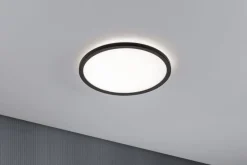 Plafoniera ATRIA SHINE LED Backlight 16W 1600lm okrągła 293mm 4000K 230V czarny matowy / tworzywo sztuczne (PL71012) - PAULMANN