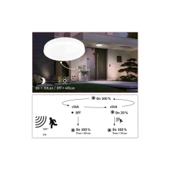 Plafoniera CIRCULA 14W 3000K IP44 230V biały / tworzywo sztuczne (PL94528) - PAULMANN