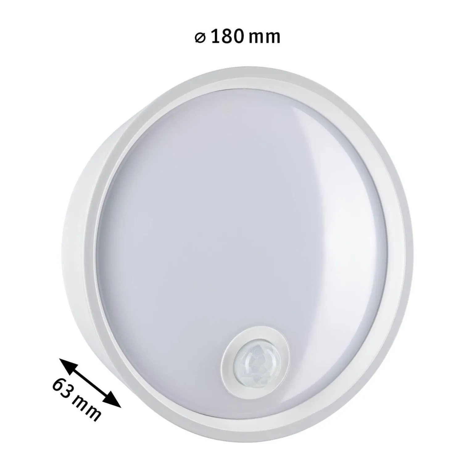 Plafoniera PLATOMO LED 14.5W 1200lm DIM + zmierzchu 180mm okrągła IP44 3000K 230V biały / tworzywo sztuczne (PL94699) - PAULMANN