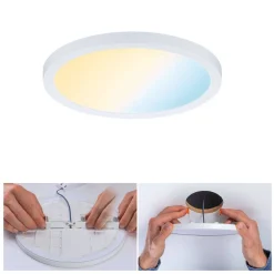 Plafoniera VariFit AREO LED DIM SM Zigbee 13W 1200lm 3000-6500K okrągła 175mm IP44 230V biały matowy / tworzywo sztuczne (PL93043) - PAULMANN