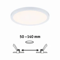 Plafoniera VariFit AREO LED 13W 1200lm 3000K okrągła 175mm IP44 230V satynowy nikiel / tworzywo sztuczne (PL93032) - PAULMANN