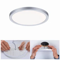 Plafoniera VariFit AREO LED 13W 1200lm 4000K okrągła 175mm IP44 230V chrom matowy / tworzywo sztuczne (PL93038) - PAULMANN