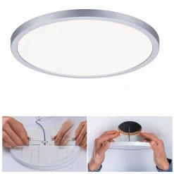 Plafoniera VariFit AREO LED DIM 16W 1400lm 4000K okragła 230mm IP44 230V chrom matowy / tworzywo sztuczne (PL93058) - PAULMANN