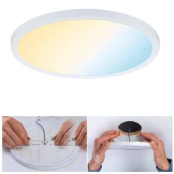 Plafoniera VariFit AREO LED DIM SM Zigbee 16W 1400lm 3000-6500K okrągła 230mm IP44 230V biały matowy / tworzywo sztuczne (PL93044) - PAULMANN