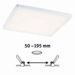 Plafoniera VariFit AREO LED DIM 16W 1400lm 3000K 230x230mm IP44 230V biały matowy / tworzywo sztuczne (PL93054) - PAULMANN