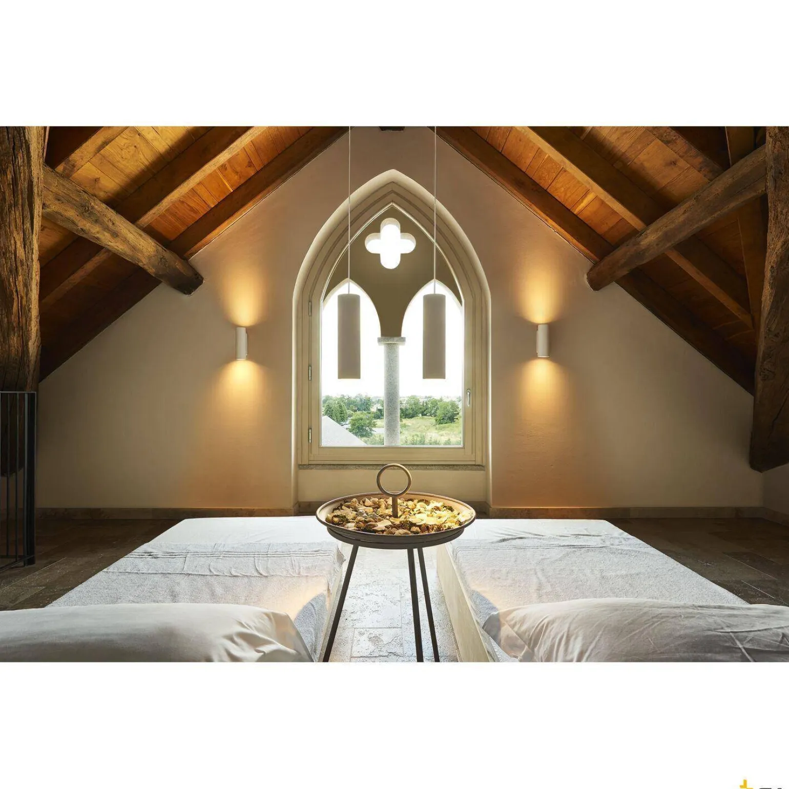 PLASTRA, lampa ścienna, QPAR51, okrągła, Tube, biały gips, maks. 70W (148060) - SLV