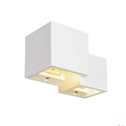PLASTRA WL CUBES, wewnętrzna oprawa ścienna natynkowa, QT14, biała (1004733) - SLV