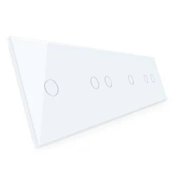 Poczwórny biały panel szklany (701212-61) LIVOLO