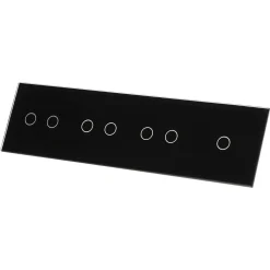 Poczwórny czarny panel szklany (701222-62) LIVOLO