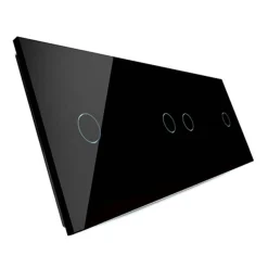 Poczwórny panel szklany w kolorze czarnym (70121-62) LIVOLO