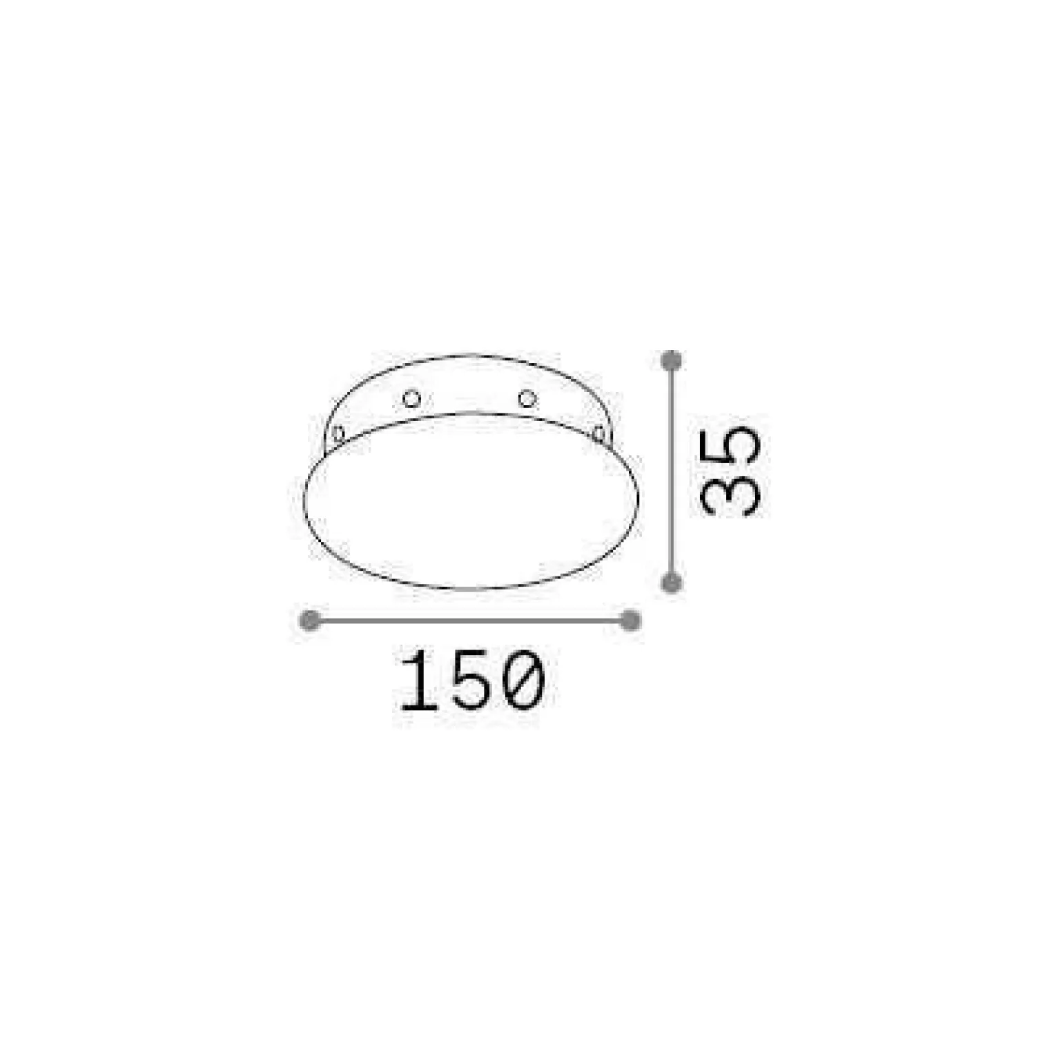 Podsufitka ACCESSORI Czarny (ROSONE_MAGNETICO_8_LUCI_NERO) - Ideal Lux