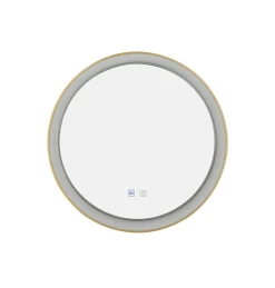 Podświetlane i podgrzewane lustro SERGIO MIRROR 60 HEATED CCT SWITCH Złoty (AZ5820) - Azzardo