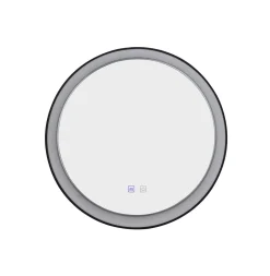 Podświetlane i podgrzewane lustro SERGIO MIRROR 60 HEATED CCT SWITCH Czarny (AZ5819) - Azzardo