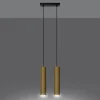 Podwójna Lampa Wisząca LAGOS 2 złoty połysk (SL.1241) - Sollux Lighting