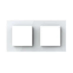 Podwójna ramka szklana w kolorze Złotym (GPF-2-63) LIVOLO