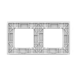 Podwójna ramka szklana w kolorze Różowym (GPF-2-67) LIVOLO