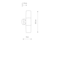 Podwójny kinkiet zewnętrzny IDA (11372) - Nowodvorski