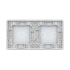 Podwójny panel szklany w kolorze zielonym (7012-68) LIVOLO