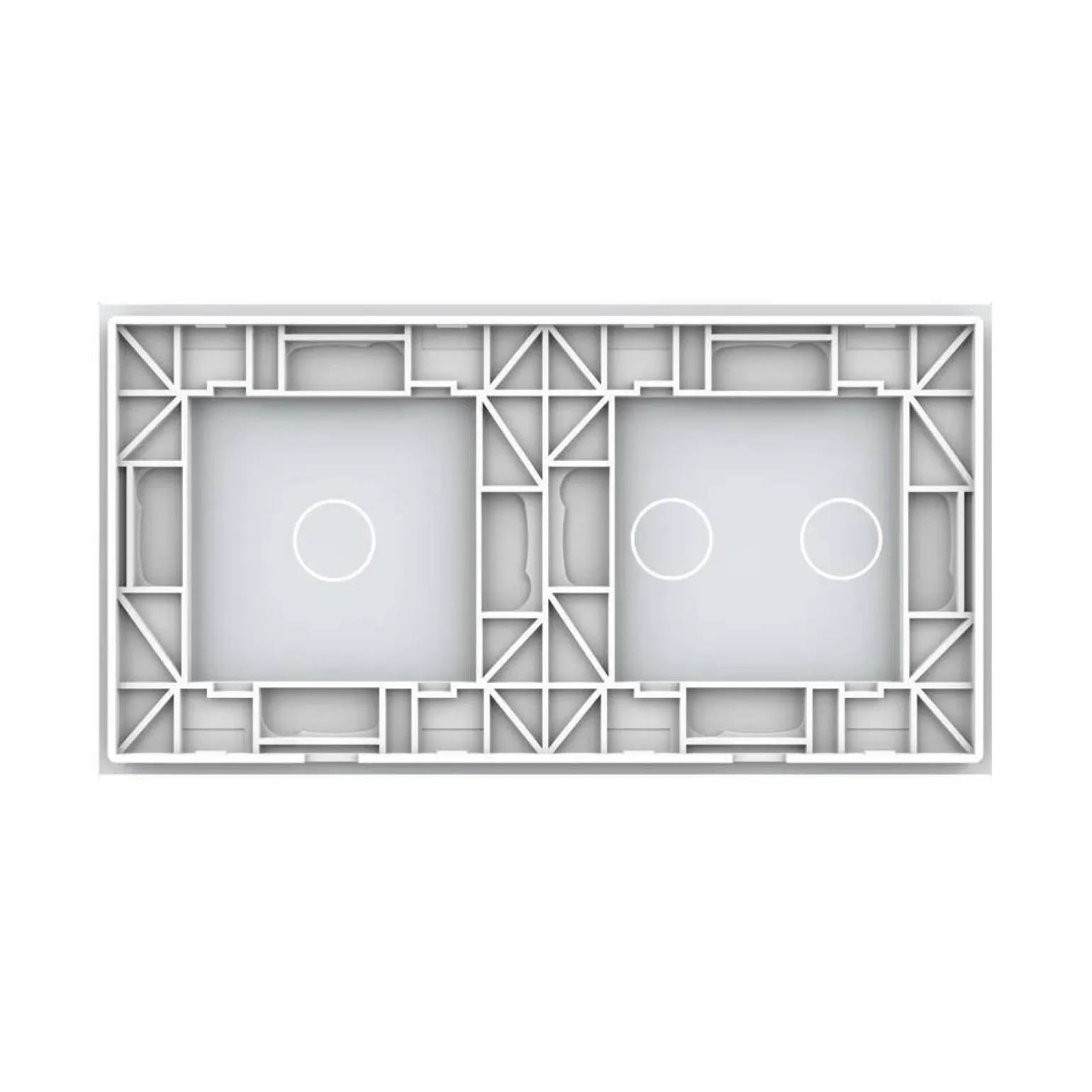 Podwójny panel szklany w kolorze zielonym (7012-68) LIVOLO