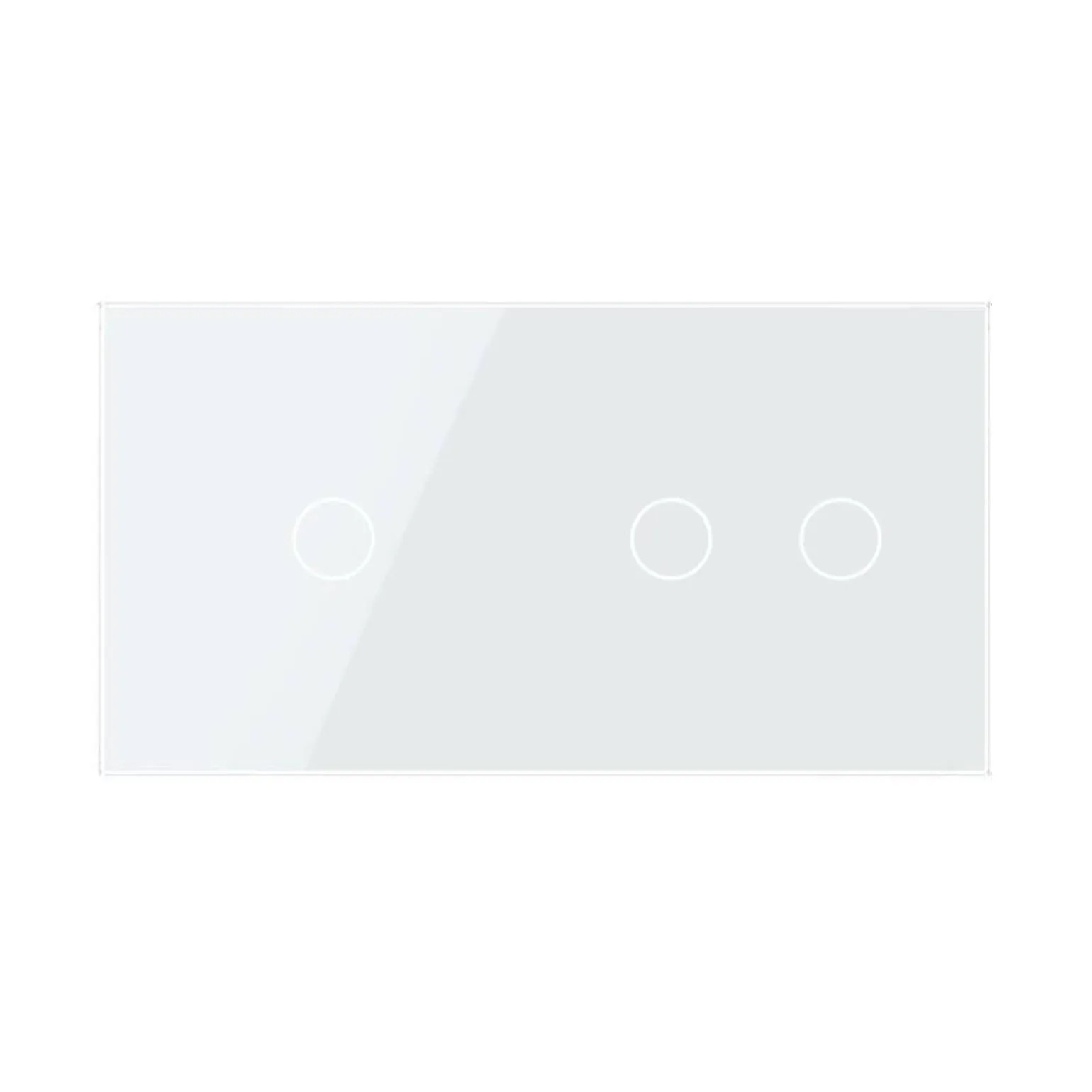 Podwójny panel szklany w kolorze zielonym (7012-68) LIVOLO