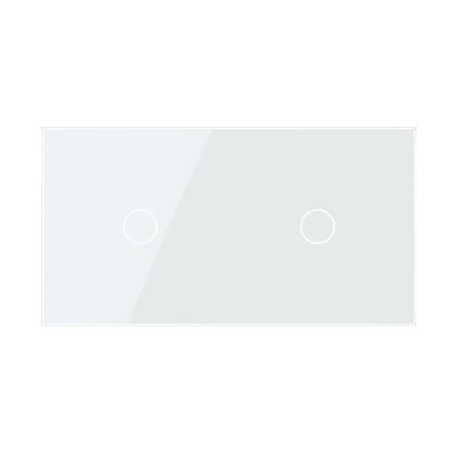 Podwójny panel szklany w kolorze Srebrnym (7011-64) LIVOLO