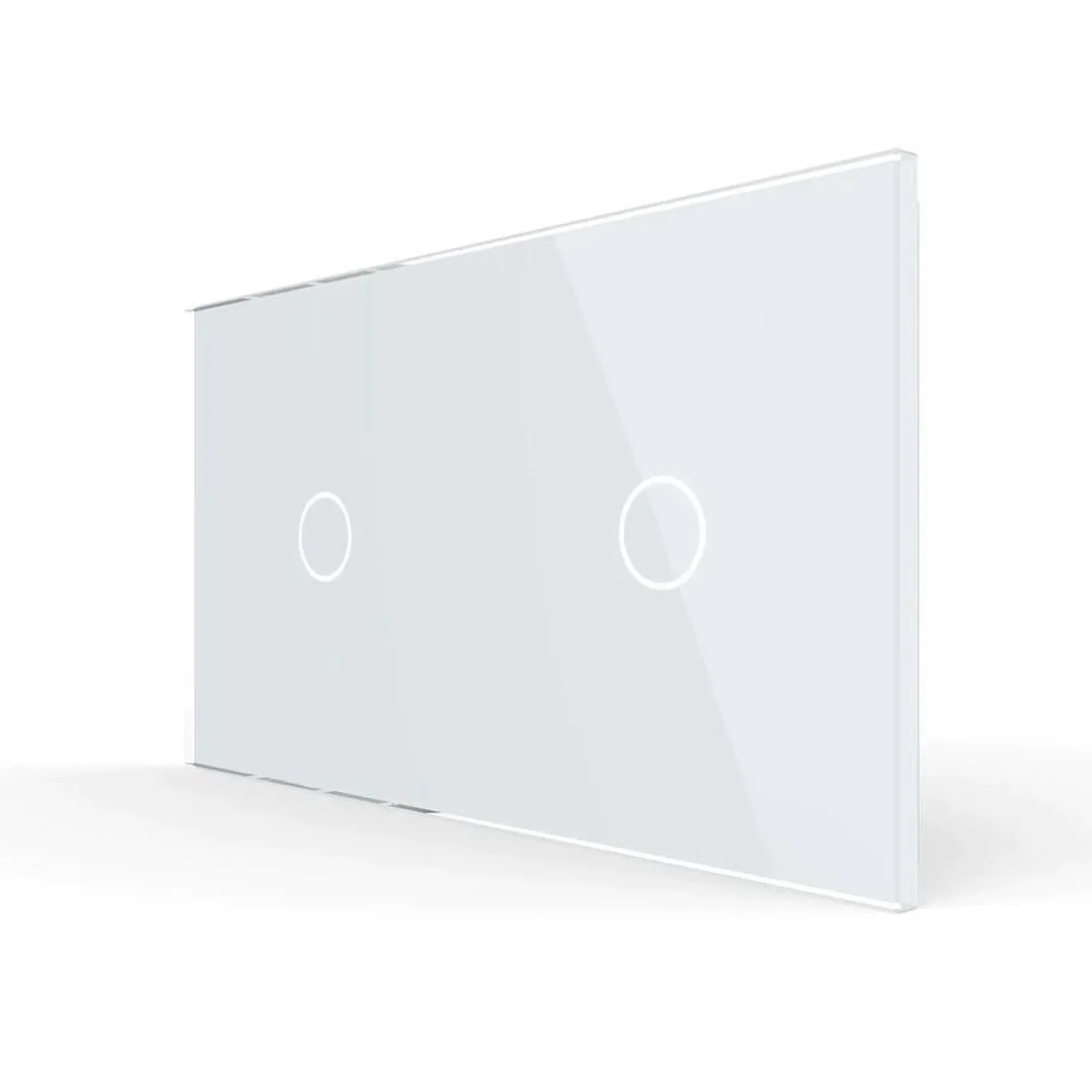 Podwójny panel szklany w kolorze Srebrnym (7011-64) LIVOLO