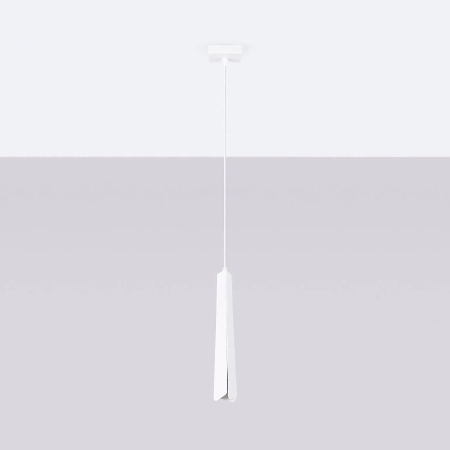 Pojedyncza lampa wisząca nad wyspę kuchenną PRYSM 1 biała (SL.1397) - Sollux Lighting